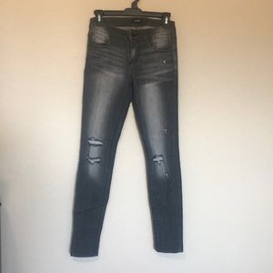 Size 1!! Grey Distressed Jeans